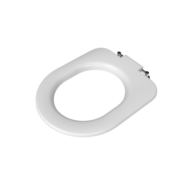 Contemporary Single Flap Slimline Toilet Seat with Hinges FOL-SEAT04