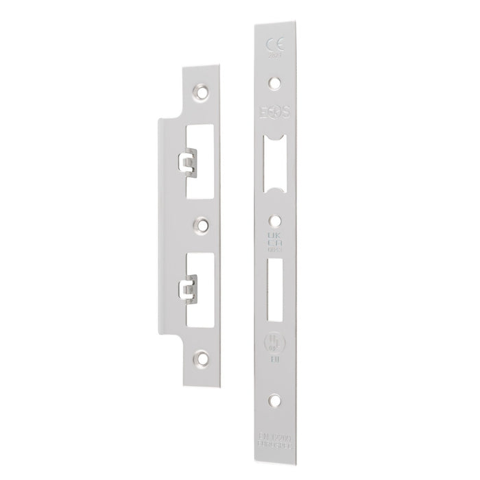 Eurospec Forend Strike and Fixing Pack to Suit Din Euro Sash/Bathroom Lock FSF5017