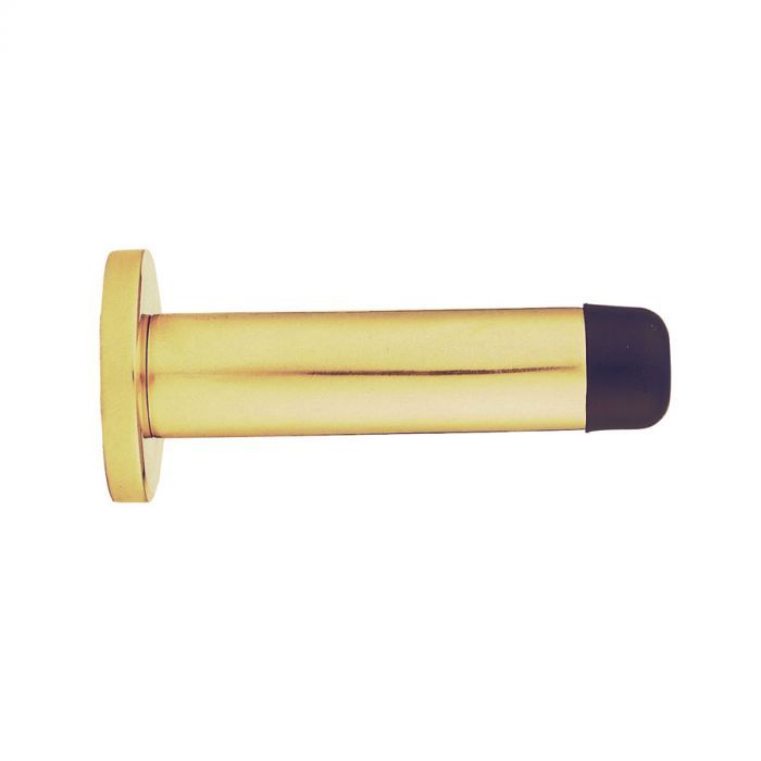 Carlisle Brass Cylinder Pattern Door Stop On Rose