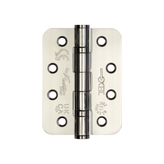Frelan Hardware Jedo Stainless Steel Grade 13 Radiused Ball Bearing Hinges 102 x 76mm J950R