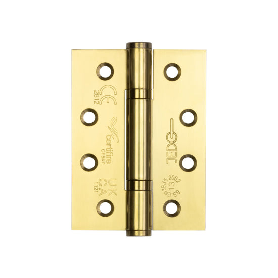 Frelan Hardware Jedo Stainless Steel Grade 13 Polymer Bearing Hinges 3 Knuckle 102 x 76mm J9603