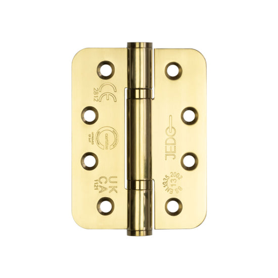 Frelan Hardware Jedo Stainless Steel Grade 13 Radiused Polymer Bearing Hinges 3 Knuckle ( 3 Pack) J9633
