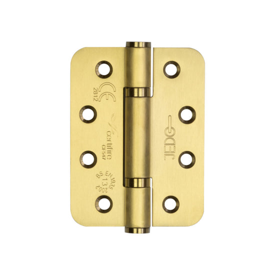 Frelan Hardware Jedo Stainless Steel Grade 13 Radiused Polymer Bearing Hinges 3 Knuckle ( 3 Pack) J9633