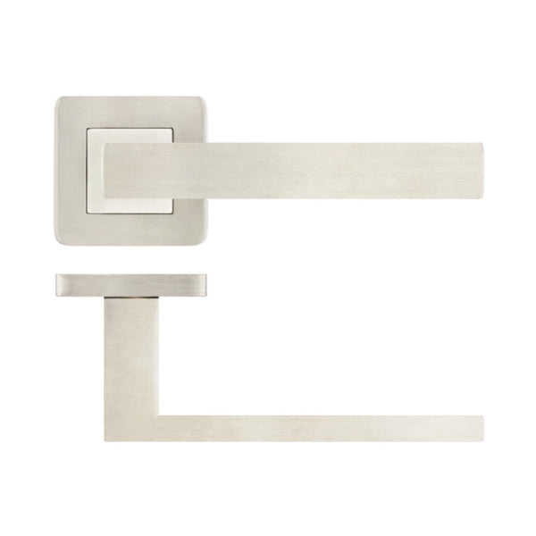 Frelan Hardware Sirius Door Handle on Rose Grade 304 SSS JSS280