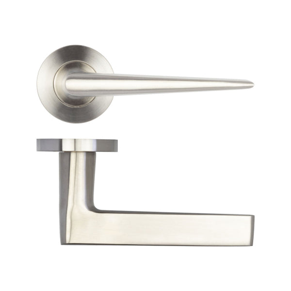Frelan Hardware Meteor Door Handle on Rose Grade 304 SSS JSS360
