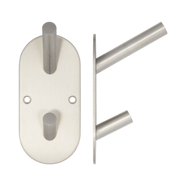 Frelan Hardware Stainless Steel Hat & Coat Hook 90 x 45mm JSS902B