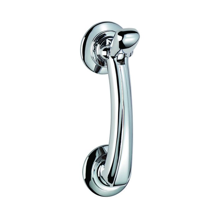 Carlisle Brass Door Knocker on Rose