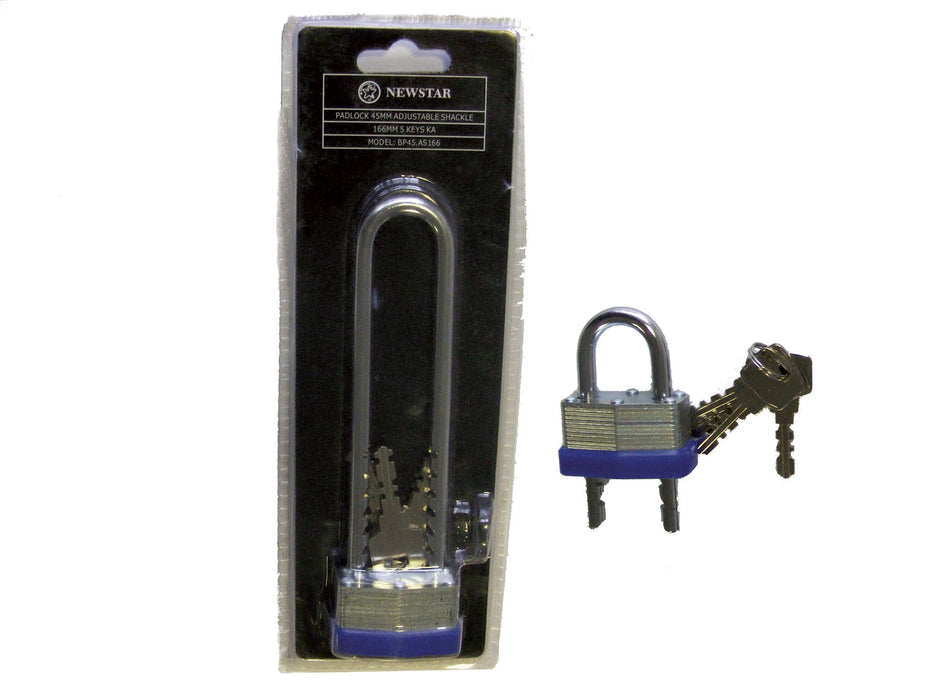 Bary Adjustable Shackle Padlock Keyed to Differ